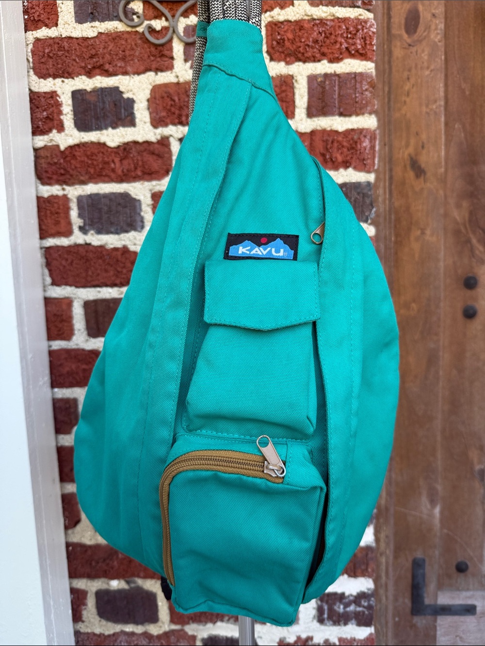 Kavu Teal Crossbody Sling Bag